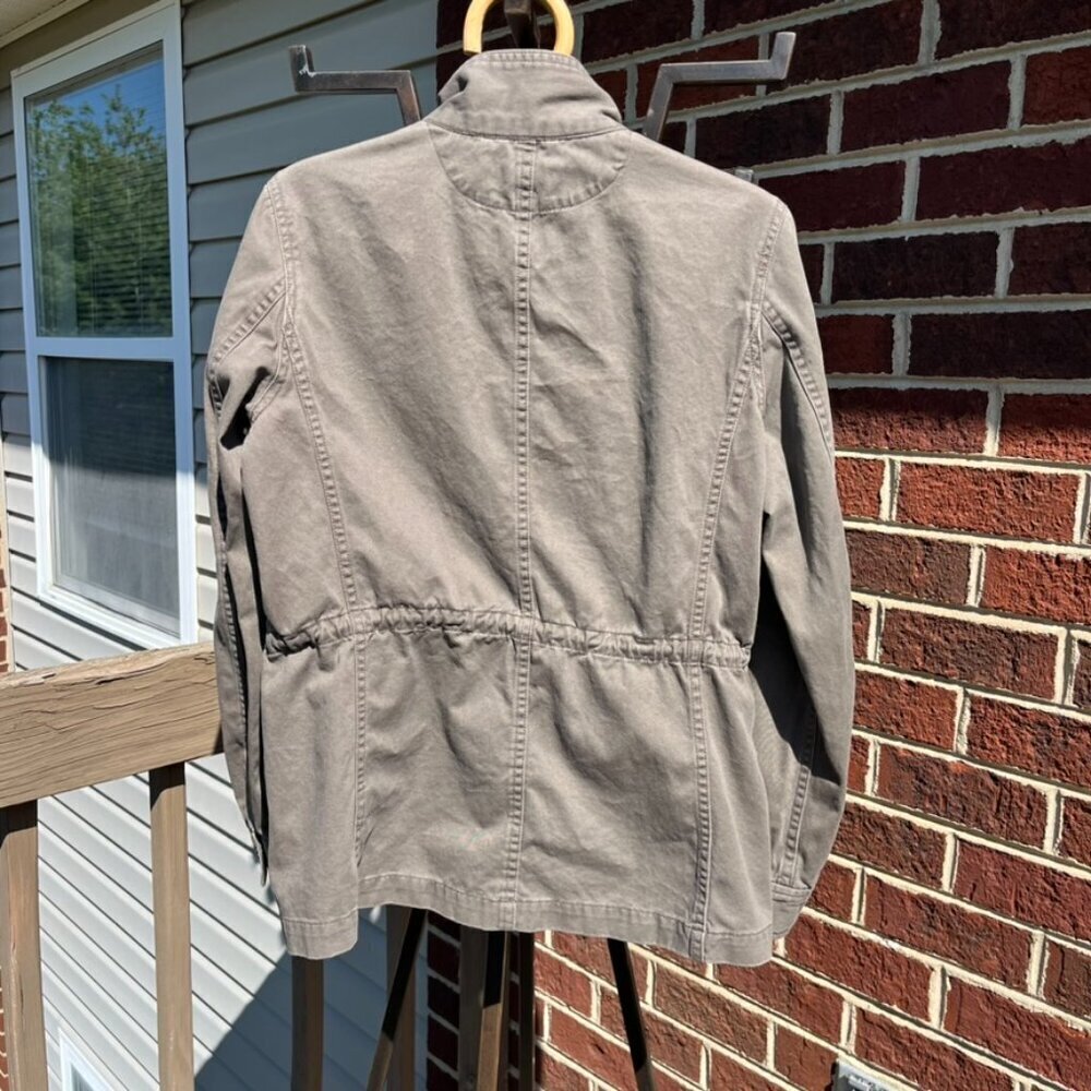 Garnet Hill Organic-Cotton Cargo Jacket Women's 8 - Picture 3 of 7